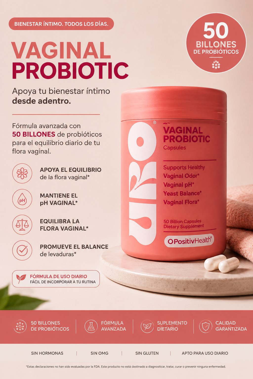 Uro Probiotic Regulador Vaginal